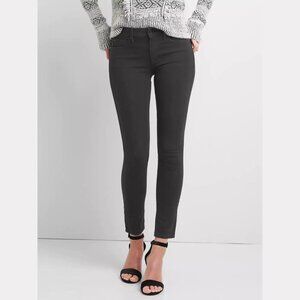 NWT GAP Super Slimming Mid Rise Skinny Black Jeans 32 / 14 Reg still in bag